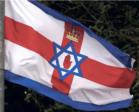 [Ulster-Israel flag]