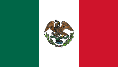 [Flag of Mexico: 14 April 1823-20 September 1863 / 15 July 1867-30 December 1880.
	By Juan Manuel Gabino Villascán]