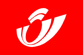 postal office flag - Belgium